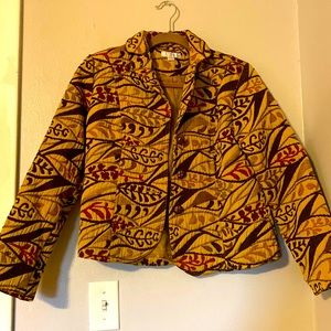 Gender neutral retro boutique Erin London blazer jacket • polyester/acrylic